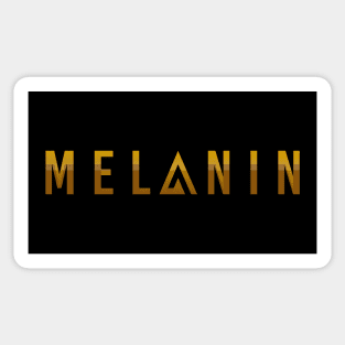 MELANIN - GOLD Sticker